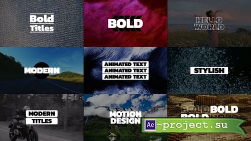 Videohive - Bold Titles | AE - 48673750 - Project for After Effects