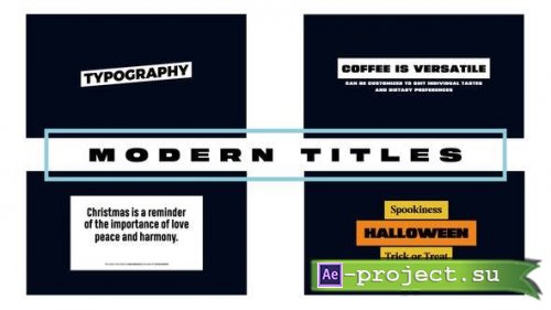 Videohive - Modern Titles - 48694076 - Project for After Effects