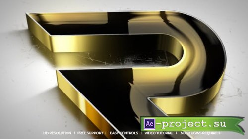 Videohive - Gold Logo Reveal - 48711878 - Project for After Effects