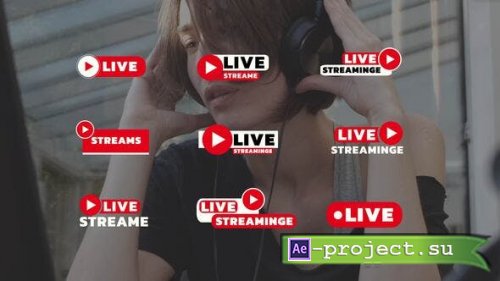 Videohive - Live Streaming Titles | After Effects - 48756993 - Project for After Effects