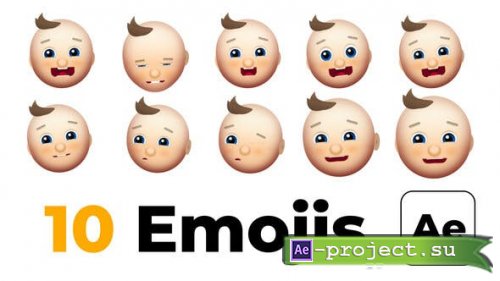 Videohive - Smile Baby Emojis - 48752032 - Project for After Effects