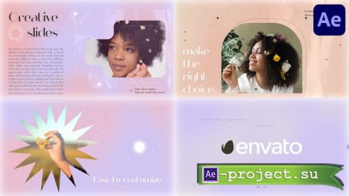 Videohive - Holographic Pastel Slides for After Effects - 48751647 - Project for After Effects