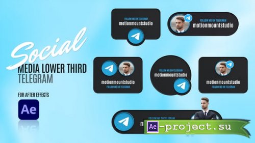 Videohive - Social Media Lower Thirds - Telegram - 48804172 - Project for After Effects