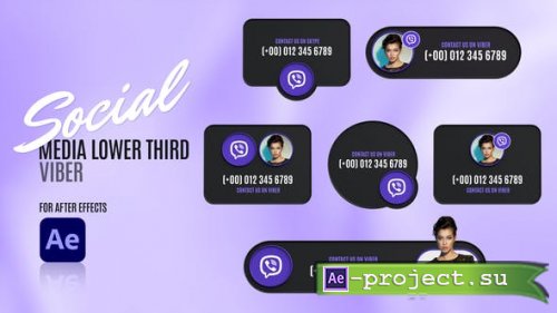 Videohive - Social Media Lower Thirds - Viber - 48804017 - Project for After Effects