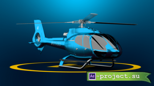 Videohive - Helicopter Logo Reveal - 48123522 - Project for After Effects