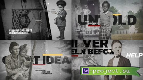 Videohive - Textured History Credit - 48676157 - Project for After Effects