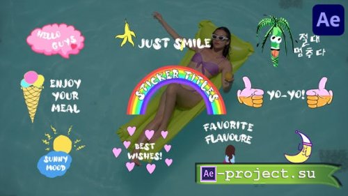 Videohive - Colorful Sticker Titles for After Effects - 48812756 - Project for After Effects