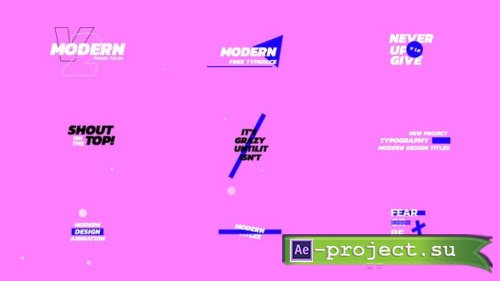 Videohive - Bold Titles - 48840588 - Project for After Effects