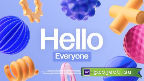 Videohive - Trendy 3D Shape Opener - 48840709 - Project for After Effects