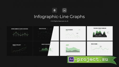 Videohive - Infographic - Line Graphs / AE - 48858219 - Project for After Effects