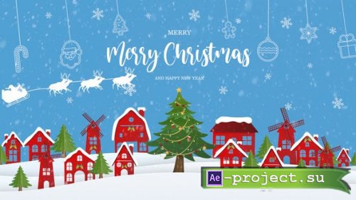 Videohive - Merry Christmas Intro 2 - 48861897 - Project for After Effects
