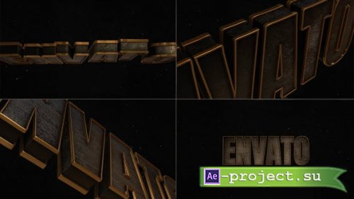 Videohive - Logo Opener Golden - 48575414 - Project for After Effects