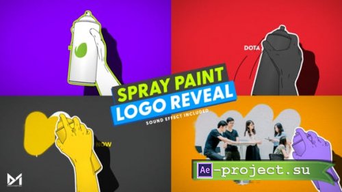 Videohive - Spray Pain Reveal - Logo Image and Video - 48904218 - Project for After Effects