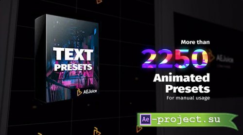 AEJuice - Text Animation Presets