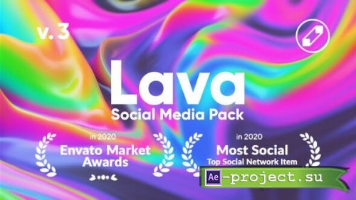 Videohive - Lava | Social Media Pack V3 - 24118486  - Project & Script for After Effects