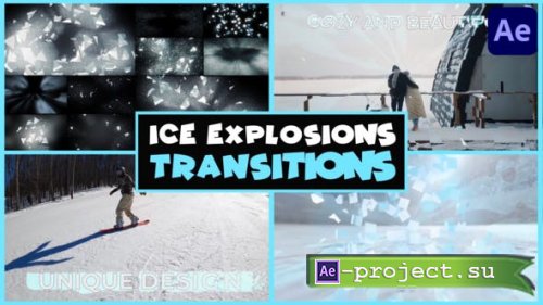 Videohive - Ice Explosions Transitions | After Effects - 48932960 - Project for After Effects