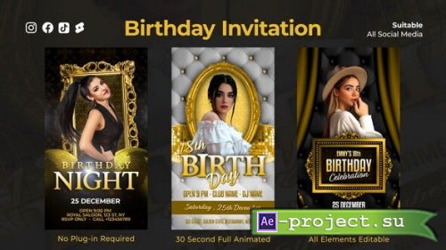 Videohive - Luxury Birthday Instagram Reels - 48939119 - Project for After Effects