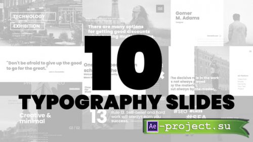 Videohive - 10 Typography Slides | AE - 48214373 - Project for After Effects