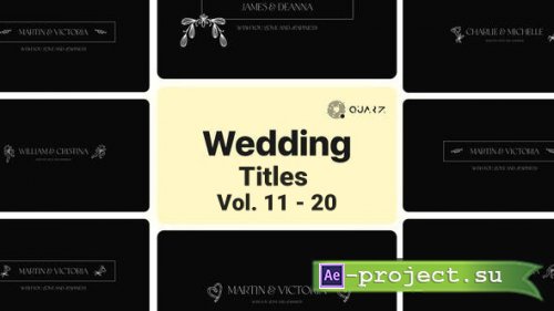 Videohive - Wedding Titles Vol. 11 - 20 - Project for After Effects
