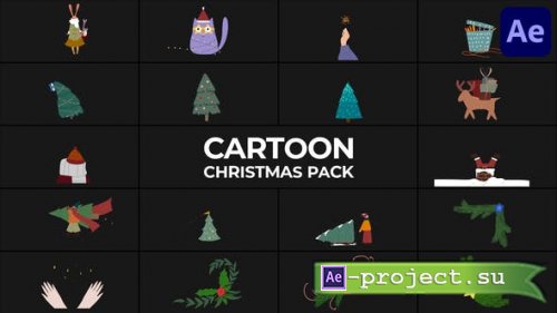 Videohive - Cartoon Christmas Animations for After Effects - 48947564 - Project for After Effects