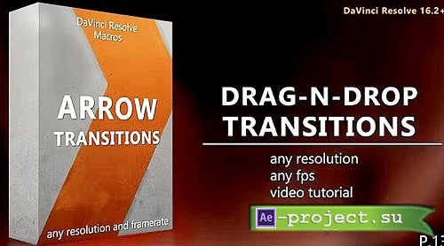 Drag-N-Drop Arrow Transitions 1011405 - DaVinci Resolve Macros
