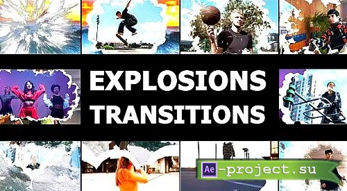 Realistic Explosions Transitions 1766716 - DaVinci Resolve Templates
