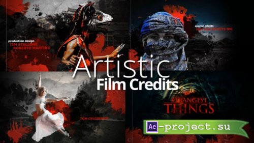 Videohive - Artistic Film Credits - 24155558 - Project for After Effects