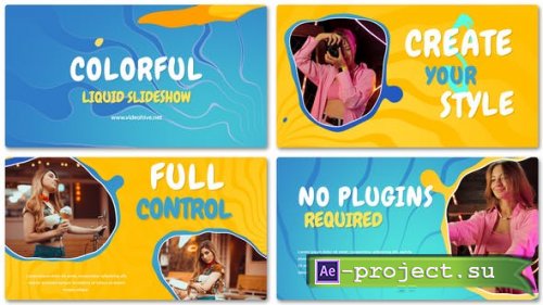 Videohive - Colorful Liquid Slideshow - 48970701 - Project for After Effects