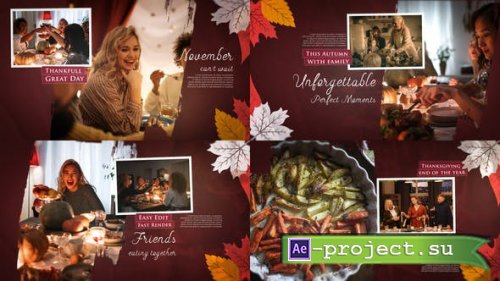 Videohive - Thanksgiving Day Slideshow - 48981186 - Project for After Effects
