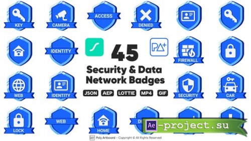 Videohive - Security & Data & Network Badges - 48969689 - Project for After Effects