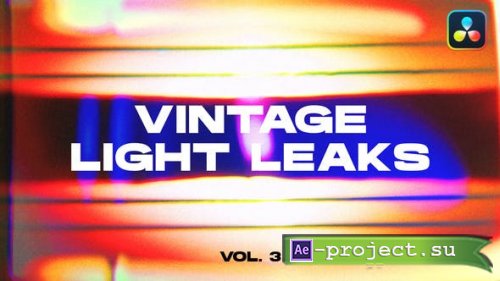 Videohive - Vintage Light Leaks Transitions VOL. 3 | DaVinci Resolve - 48988553 - DaVinci Resolve Templates