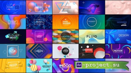 Videohive - Abstract Typography for After Effects | Responsive Design - 27672864 - Project for After Effects