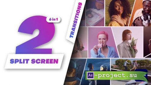 Videohive - Multiscreen Transitions - 2 Split Screen - Vol. 01 - 48997730 - Project for After Effects