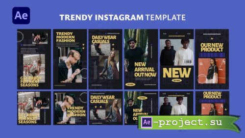 Videohive - Instagram Stories and Posts Pack | Trendy Instagram Template - 47428012 - Project for After Effects