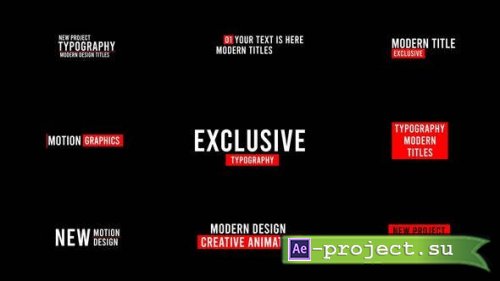 Videohive - Modern Titles | After Effects - 48427965 - Project for After Effects