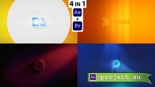 Videohive - Simple Colorful Logo Reveal (AE + Pre) - 34193848 - Project for After Effects