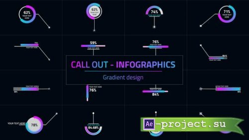 Videohive - Infographic Call Out Gradient - 40070940 - Project for After Effects