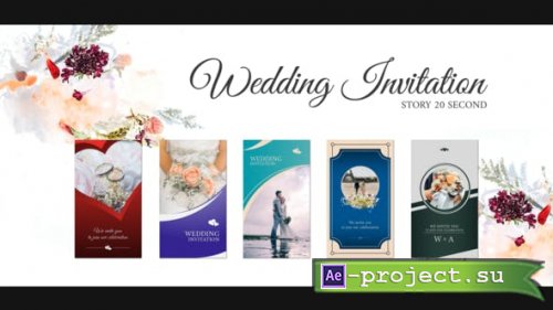 Videohive - Instagram Story Wedding Invitation - 32369036 - Project for After Effects
