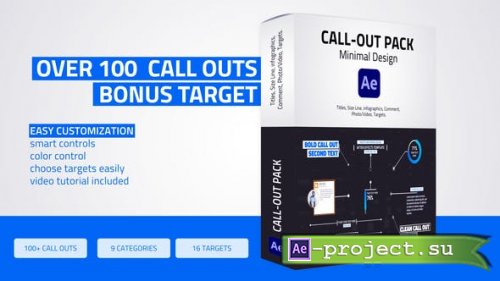 Videohive - Unique Call - Outs Pack - 39849318 - Project for After Effects