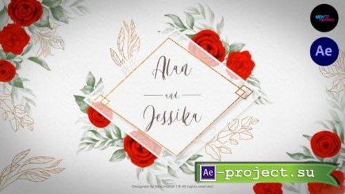 Videohive - Watercolor Wedding Invitation Slideshow - 48999767 - Project for After Effects