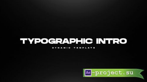 Videohive - Typography Intro - 49001127 - Project for After Effects