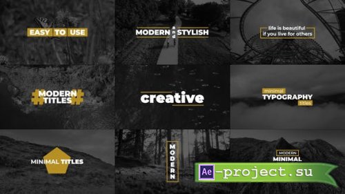 Videohive - Modern Titles | AE - 49001133 - Project for After Effects