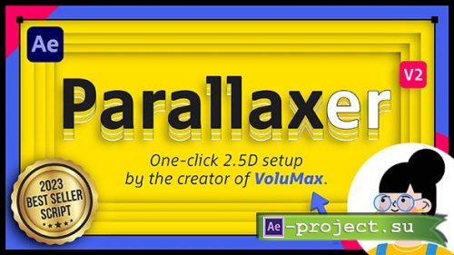Videohive - PARALLAXER 2 | One click 3D Parallax Script V2 - 45105159 - Project & Script for After Effects