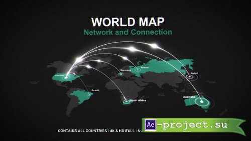 Videohive - World Map - Network - 49007566 - Project for After Effects