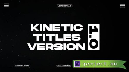 Videohive - Kinetic Titles 2.0 | After Effects - 49176917 - Project for After Effects