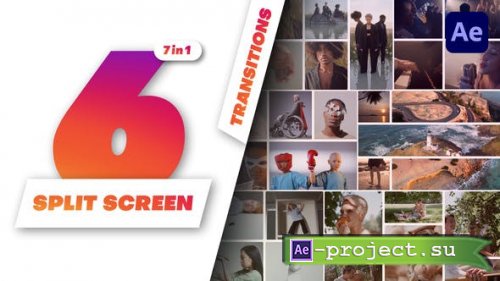Videohive - Multiscreen Transitions - 6 Split Screen - 49170630 - Project for After Effects