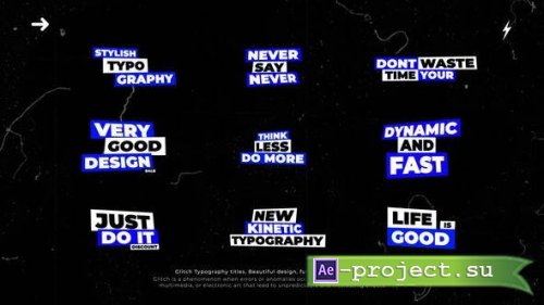 Videohive - Glitch Typography Titles | After Effects - 49206542 - Project for After Effects