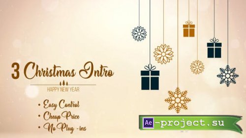 Videohive - 3 Christmas Intro - 49216938 - Project for After Effects