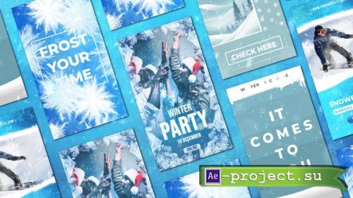 Videohive - Winter Frost Instagram Christmas Stories Post 2 - 49000682 - Project for After Effects