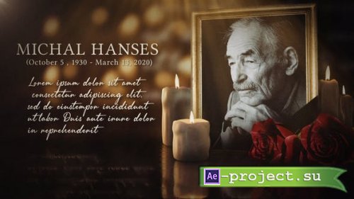 Videohive - Funeral Biography | Memorial Card Opener - 31004650 - Project for After Effects